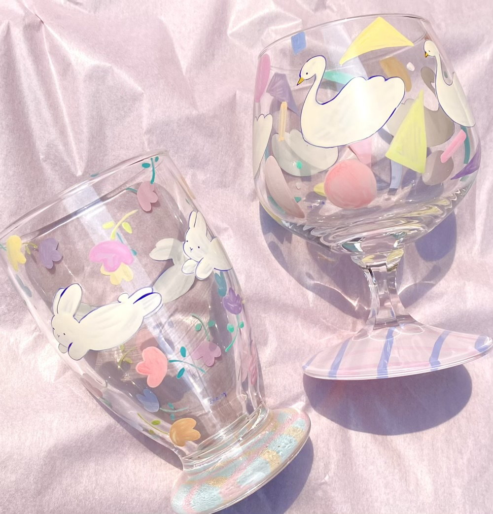 あわいろメルヘングラスのセット